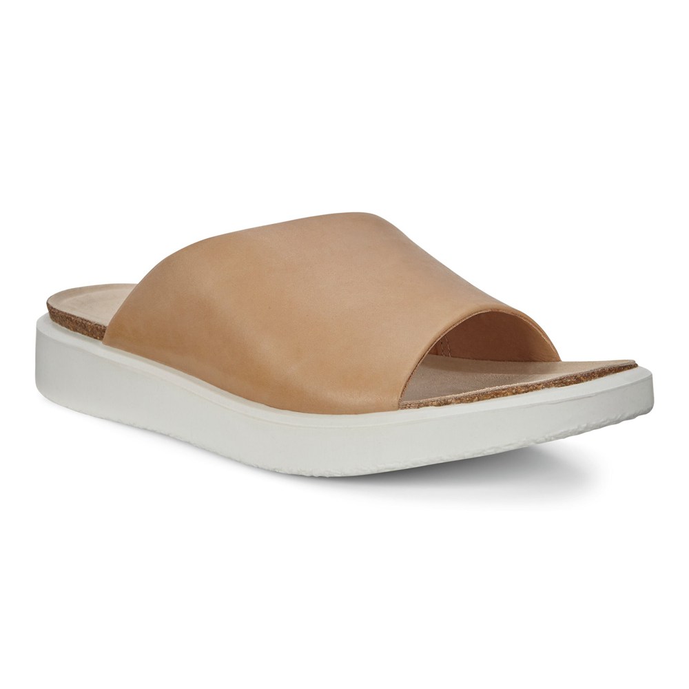 Sandalias Mujer - ECCO Corksphere Slip-On - Beige - SDV416230